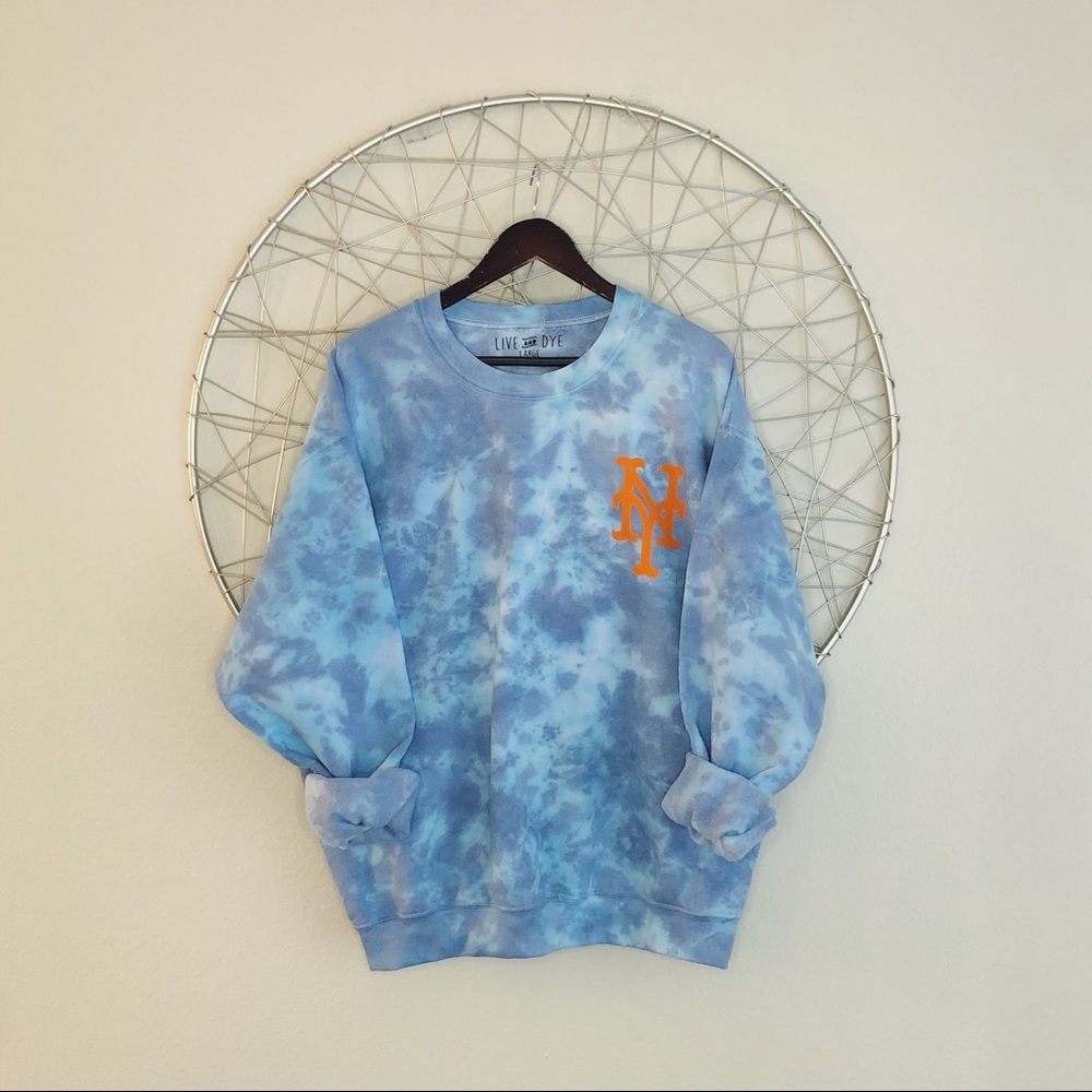 NEW new york mets tie dye crewneck